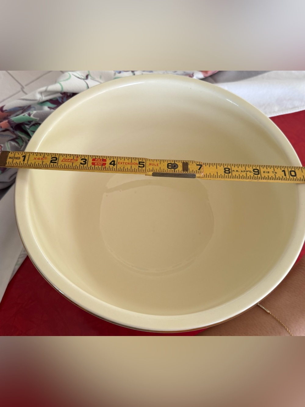 Vintage Kichen Kraft Mixing bowl "Spring Wreath" Large size. - Picture 6 of 7